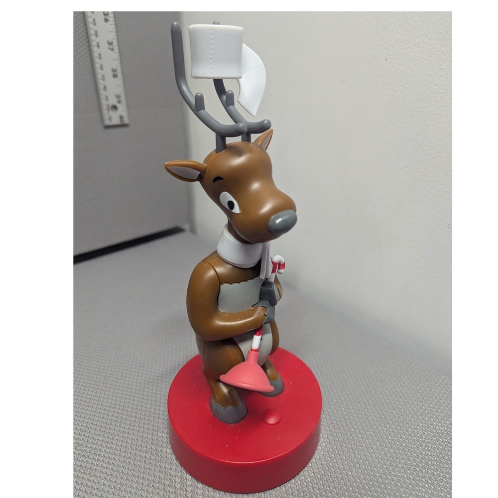 VTG Deer John Hallmark Singing Reindeer Bathroom Humor Christmas Musical Decor